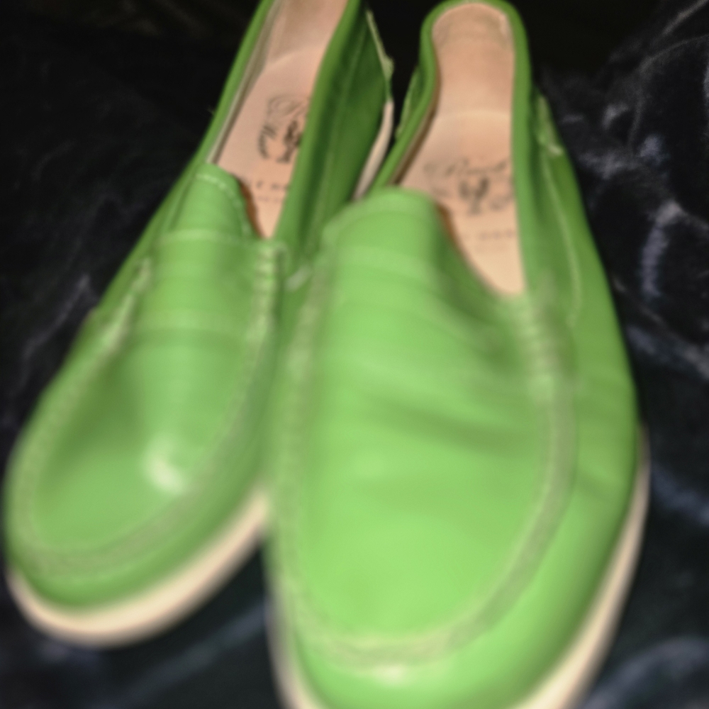 Vibrant Green Loafers